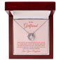 Lucky in Love Necklace to Girlfriend, Gifts for Girlfriend White Gold Cubic Zirconia, Gifts from Boyfriend
