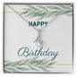 Happy Birthday Jewelry Gift Necklace Cubic Zirconia Silver or Gold Gift for her