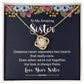 Gift to Sister Necklace, Christmas Gift Birthday Gift to Sister