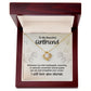 Love Knot Necklace for Girlfriend, Gifts for Girlfriend, White or Yellow Gold Cubic Zirconia
