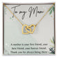 Gifts for Mom Christmas Birthday Gift for Mother Interlocking Hearts Special Necklace