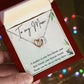 Gifts for Mom Christmas Birthday Gift for Mother Interlocking Hearts Special Necklace