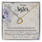 Friend Gifts Like a Sister Heart Necklace Gift for Birthday, Christmas