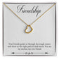 Friendship Necklace Gift for Friend Best Friend Gifts Birthday Christmas Friendaversary