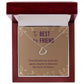 Best Friend Gifts for Birthday Christmas Heart Necklace Silver or Gold - Dakoda Goods & Co.