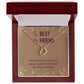 Best Friend Gifts for Birthday Christmas Heart Necklace Silver or Gold - Dakoda Goods & Co.