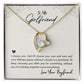 Girlfriend Gifts Forever Love Necklace from Boyfriend, White or Yellow Gold