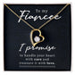 Fiancé Gifts Necklace Cubic Zirconia Christmas Gift for Fiancé Anniversary