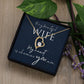 Necklace Gift for Wife Christmas Gift Birthday White or Yellow Gold Cubic Zirconia