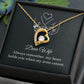 Gift for Wife Heart Necklace Gift for Wife Christmas Gifts Birthday Anniversary