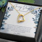 Daughter Wedding Day Gifts Forever Love Necklace, To my Daughter on your wedding Day - Dakoda Goods & Co.