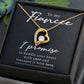 Fiancé Gifts Necklace Cubic Zirconia Christmas Gift for Fiancé Anniversary