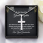 Gift for Granddaughter Stainless Steel Cross Necklace from Grandmother gift