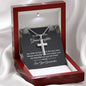 Gift for Granddaughter Stainless Steel Cross Necklace from Grandmother gift