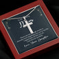 Gift for Mom Cross Necklace Stainless Steel Christmas Gift Birthday Gift for Mom