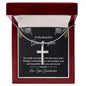 Gift for Granddaughter Stainless Steel Cross Necklace from Grandmother gift
