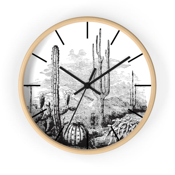 Wall Clock, Clocks, Midwest, Desert Theme, Wooden Clock, Time, Wall Decor - Dakoda Goods & Co.
