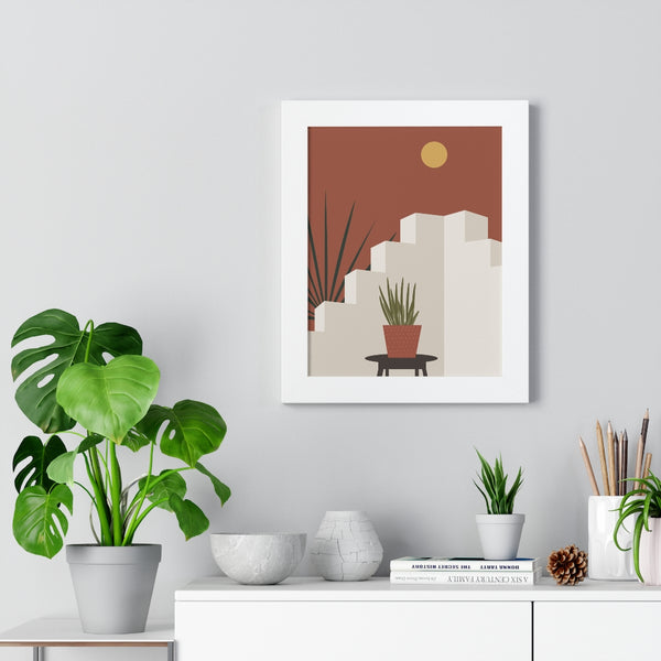 Modern Midwest Framed Vertical Poster