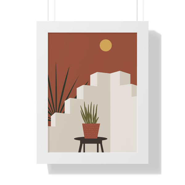 Modern Midwest Framed Vertical Poster