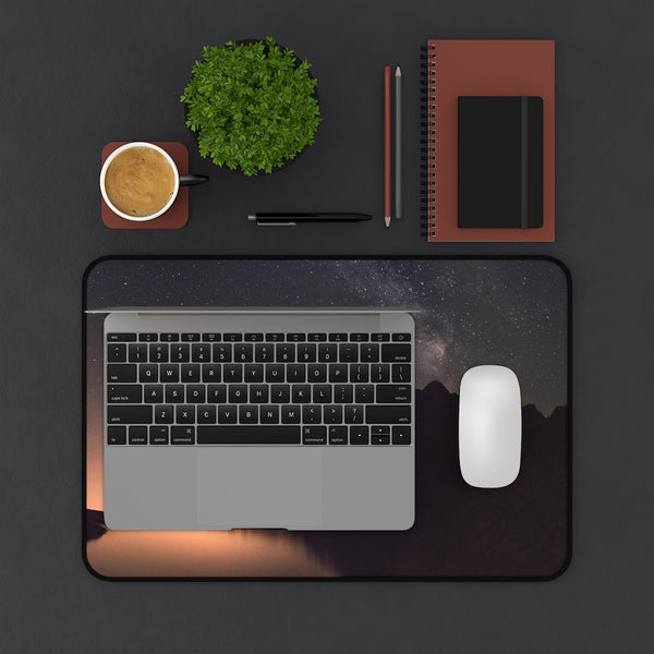 Desk Mat, Office Accessories, Mountain Lake, Rustic Decor, Office Decor, Computer Accessories - Dakoda Goods & Co.