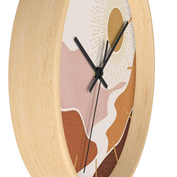 Wall Clock, Gifts, Clocks, Bohemian Desert, Modern, Time, Wall Decor, Midwest, Wood, Plexiglass, Decor, Home Decor, - Dakoda Goods & Co.