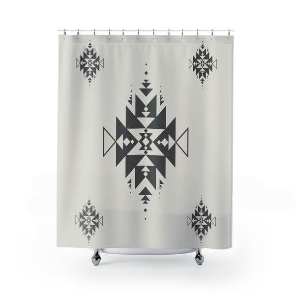 Shower Curtain Sand Dune Print Southwestern Aztec Lightweight Shower Curtain, Polyester - Dakoda Goods & Co.