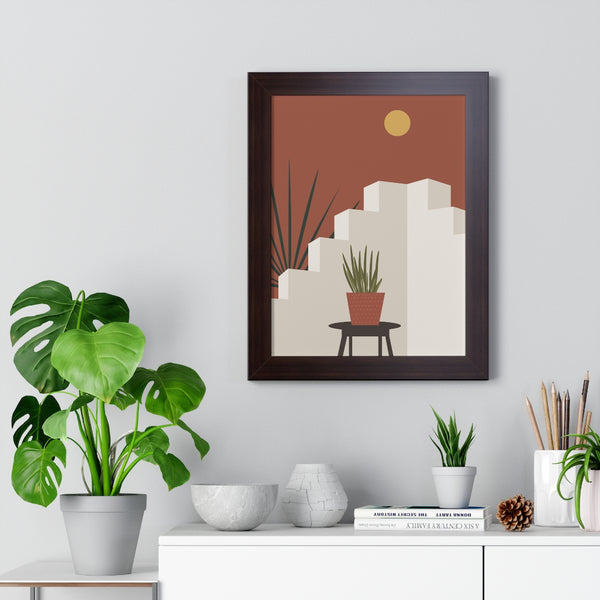 Modern Midwest Framed Vertical Poster