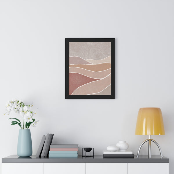 Framed Wall Art Modern Bohemian Landscape B Vertical Poster Wall Art