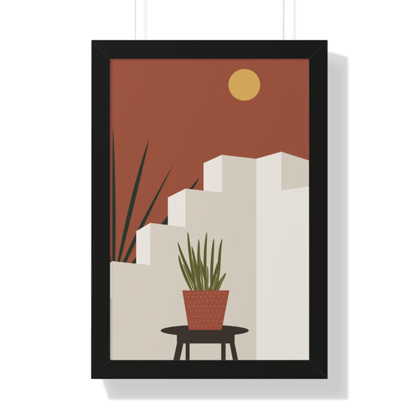 Modern Midwest Framed Vertical Poster