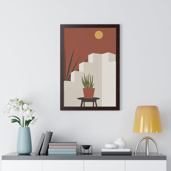 Modern Midwest Framed Vertical Poster