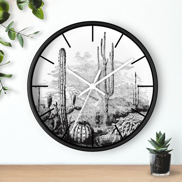 Wall Clock, Clocks, Midwest, Desert Theme, Wooden Clock, Time, Wall Decor - Dakoda Goods & Co.