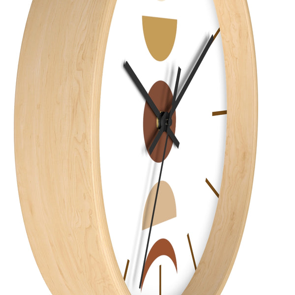 Wall Clock, Clocks, Moon Faces, Organic Theme, Wooden Clock, Time, Wall Decor - Dakoda Goods & Co.