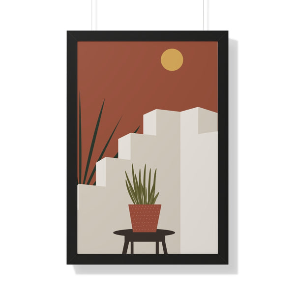 Modern Midwest Framed Vertical Poster