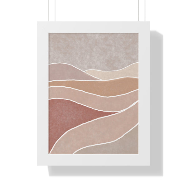 Framed Wall Art Modern Bohemian Landscape B Vertical Poster Wall Art