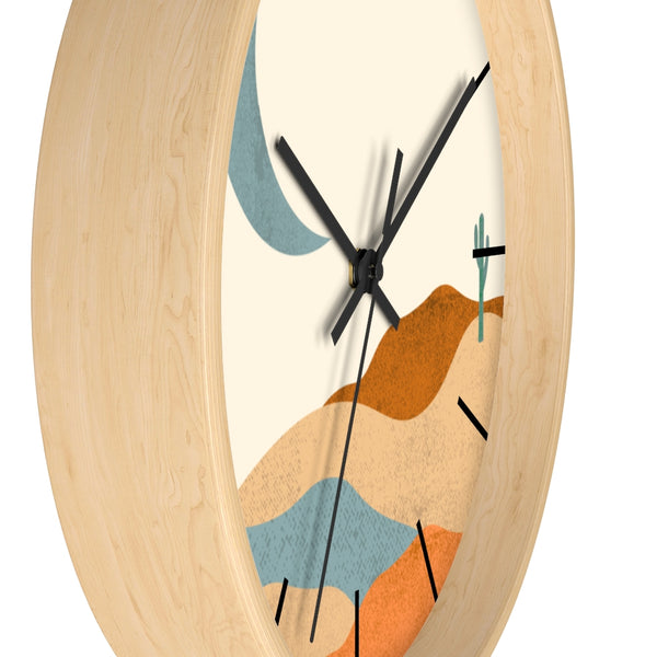 Wall Clock, Clocks, Desert, Organic Theme, Wooden Clock, Time, Wall Decor, Midwest, Wood, Plexiglass, Decor, Home Decor, Gifts - Dakoda Goods & Co.