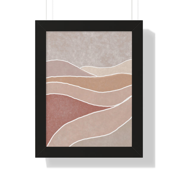 Framed Wall Art Modern Bohemian Landscape B Vertical Poster Wall Art