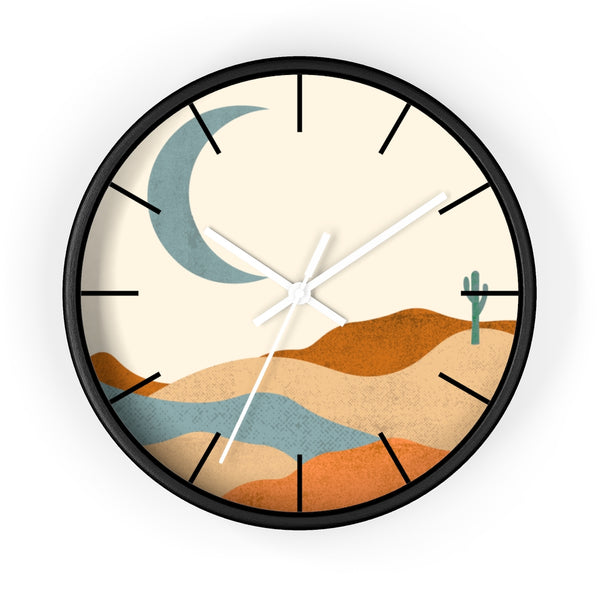 Wall Clock, Clocks, Desert, Organic Theme, Wooden Clock, Time, Wall Decor, Midwest, Wood, Plexiglass, Decor, Home Decor, Gifts - Dakoda Goods & Co.