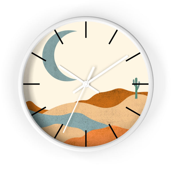 Wall Clock, Clocks, Desert, Organic Theme, Wooden Clock, Time, Wall Decor, Midwest, Wood, Plexiglass, Decor, Home Decor, Gifts - Dakoda Goods & Co.