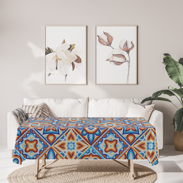 Tablecloth Mural Print Polyester Fade Resistant Table Cloth - Dakoda Goods & Co.