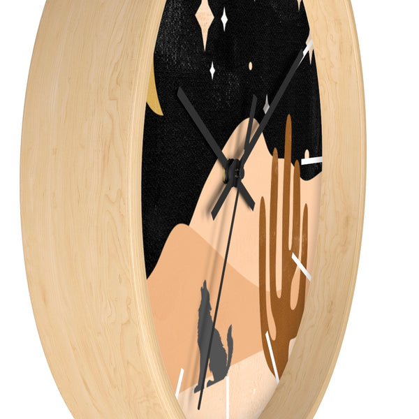 Wolf Mountain Night Wall Clock - Dakoda Goods & Co.