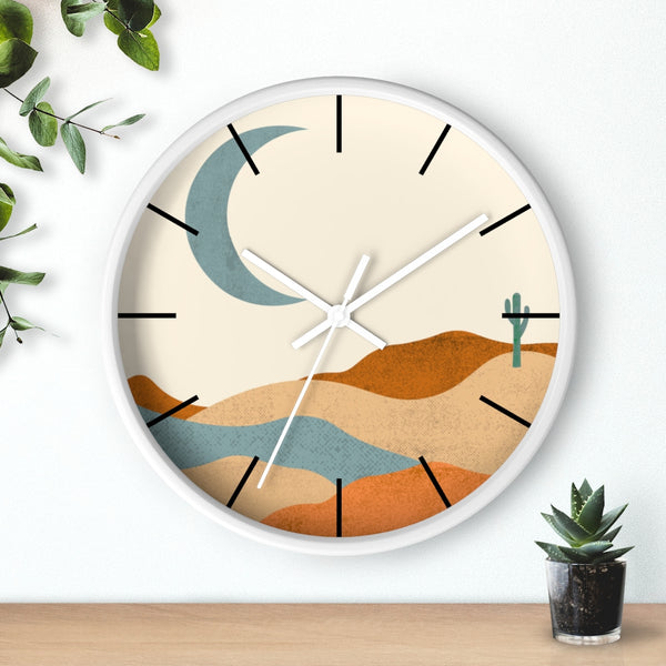 Wall Clock, Clocks, Desert, Organic Theme, Wooden Clock, Time, Wall Decor, Midwest, Wood, Plexiglass, Decor, Home Decor, Gifts - Dakoda Goods & Co.