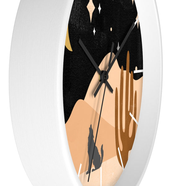 Wolf Mountain Night Wall Clock - Dakoda Goods & Co.