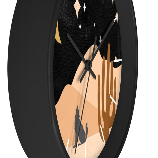 Wolf Mountain Night Wall Clock - Dakoda Goods & Co.