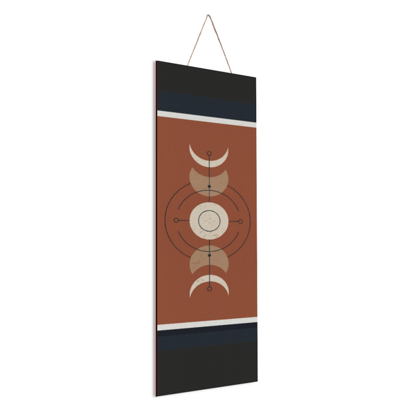 Moon Phases Wooden Plaque 6" x 20" - Dakoda Goods & Co.