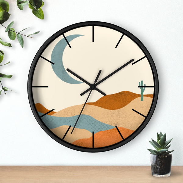 Wall Clock, Clocks, Desert, Organic Theme, Wooden Clock, Time, Wall Decor, Midwest, Wood, Plexiglass, Decor, Home Decor, Gifts - Dakoda Goods & Co.