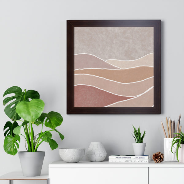 Framed Wall Art Modern Bohemian Landscape B Vertical Poster Wall Art