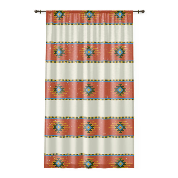 Sheer Window Curtain, Rio Canyon Speckled Print