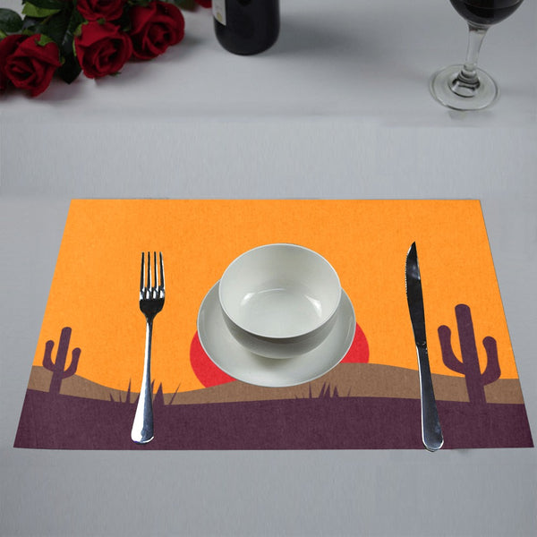 Desert Valley Placemats, Set of 4 Placemat 12’’ x 18’’ (Four Pieces)