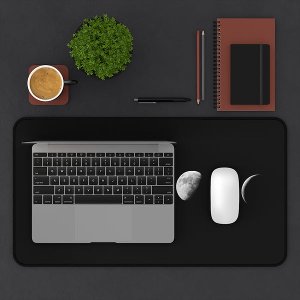 Desk Mat, Office Accessories, Moon Phases, Celestial, Office Decor, Computer Accessories - Dakoda Goods & Co.