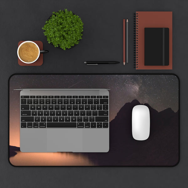 Desk Mat, Office Accessories, Mountain Lake, Rustic Decor, Office Decor, Computer Accessories - Dakoda Goods & Co.